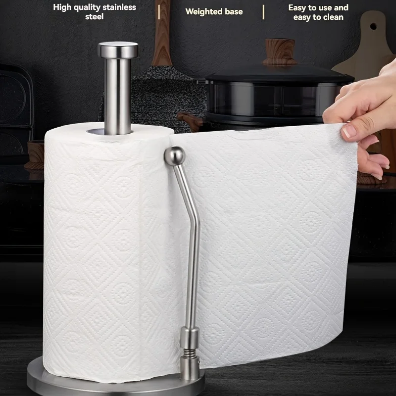 Stainless Steel Paper Towel Holder Stand Creative Kitchen Tissue Rack No Drill Cling Film Shelf
Stainless Steel Paper Towel Holder Stand Creative Kitchen Tissue Rack No Drill Cling Film Shelf