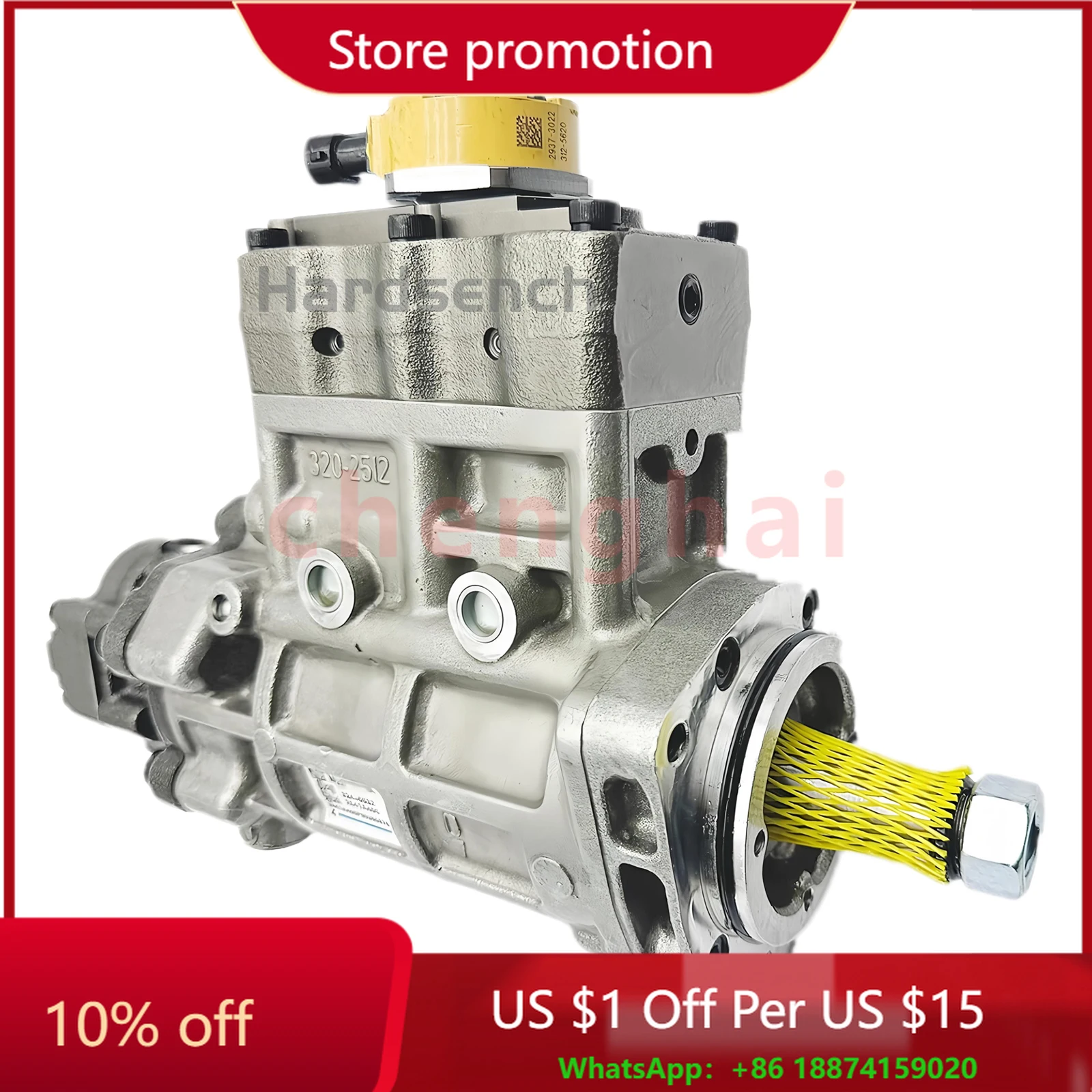 Machinery Parts C6.6 Diesel Engine Fuel Injection Pump 276-8398 2768398 317-8021 for Caterpillar E320D E323D
Machinery Parts C6.6 Diesel Engine Fuel Injection Pump 276-8398 2768398 317-8021 for Caterpillar E320D E323D