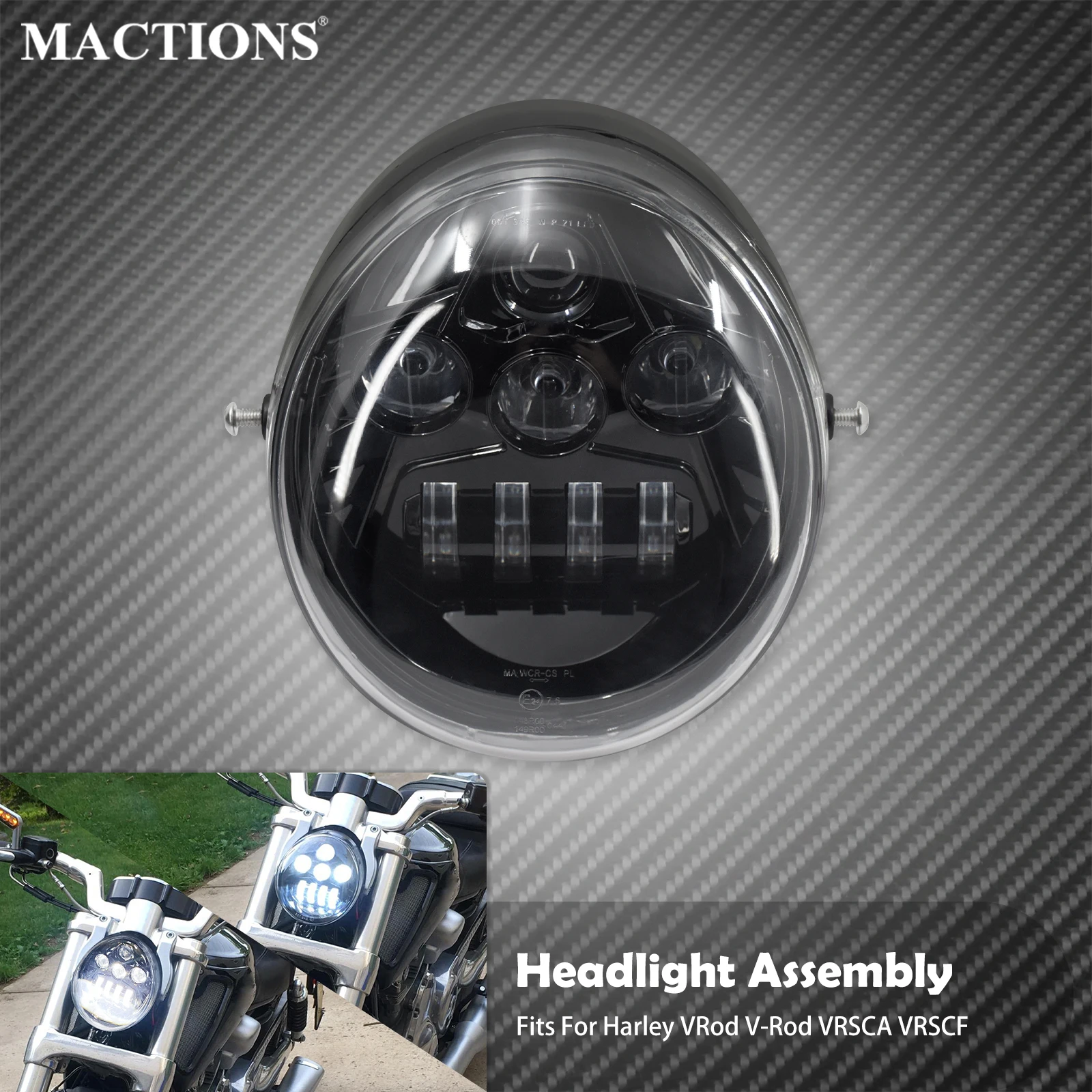 Мотоциклетная светодиодная фара с защитой фар для Harley Street V-Rod Rod VRSC VRSCA VRSCAW VRSCB VRSCF ближний свет головного света
Мотоциклетная светодиодная фара с защитой фар для Harley Street V-Rod Rod VRSC VRSCA VRSCAW VRSCB VRSCF ближний свет головного света