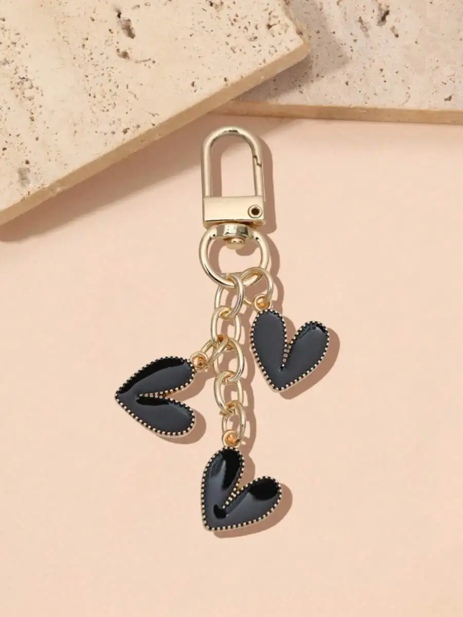1pc Women's Zinc Alloy Oil Drop Heart Keychain, Fashion Heart Pendant Purse Charm, Couples Gift Bridesmaid Gifts
1pc Women's Zinc Alloy Oil Drop Heart Keychain, Fashion Heart Pendant Purse Charm, Couples Gift Bridesmaid Gifts