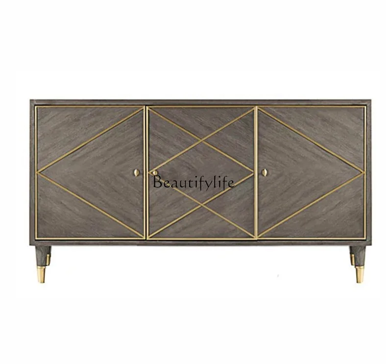 American postmodern light luxury dining side cabinet storage wine cabinet solid wood neoclassical retro
American postmodern light luxury dining side cabinet storage wine cabinet solid wood neoclassical retro