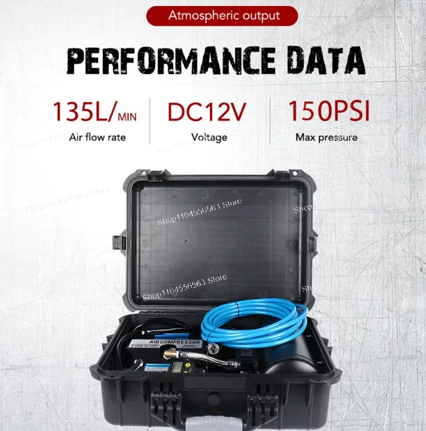 High-End 12V 150PSI Heavy Duty Car Air Compressor Inflator with 1 Gallon Air Tank & Digital Display, Carry Case
High-End 12V 150PSI Heavy Duty Car Air Compressor Inflator with 1 Gallon Air Tank & Digital Display, Carry Case