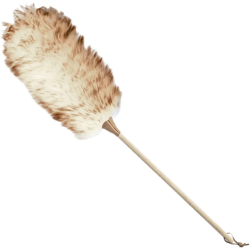 High quality soft wool dust collector with solid wood long handle for household dust cleaning
High quality soft wool dust collector with solid wood long handle for household dust cleaning
