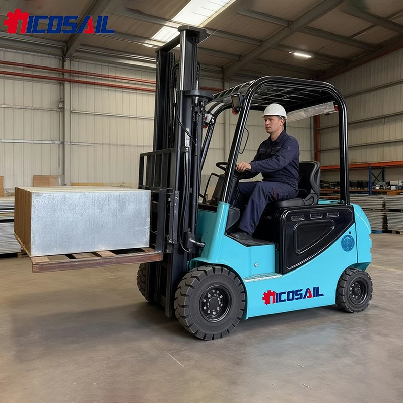 Nicosail 1.5 Ton Heavy Duty Electric Forklift 3m Lift 2200kg Weight for Factory
Nicosail 1.5 Ton Heavy Duty Electric Forklift 3m Lift 2200kg Weight for Factory
