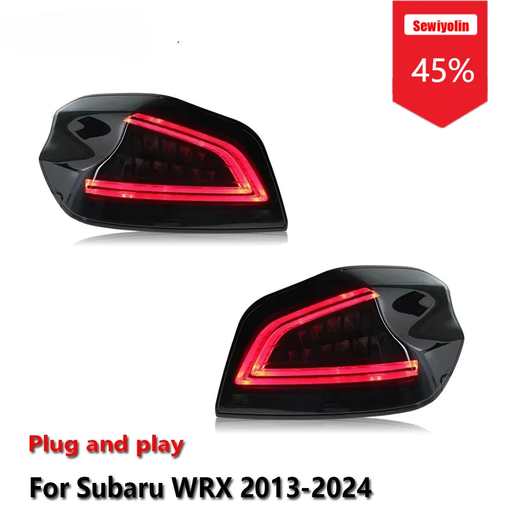 Sewiyolin Car LED Tail Light Assemblies For Subaru WRX 2013-2024 Auto Fog DRL Brake Turn Signal Lamp Plug and Play
Sewiyolin Car LED Tail Light Assemblies For Subaru WRX 2013-2024 Auto Fog DRL Brake Turn Signal Lamp Plug and Play