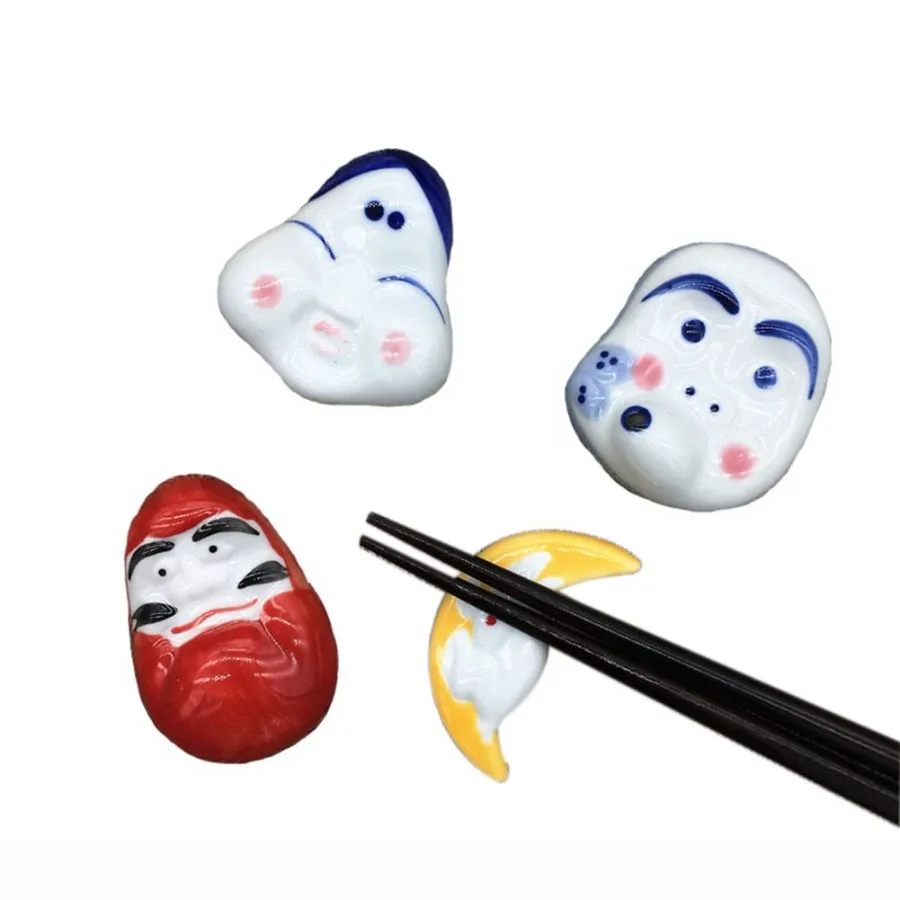 Ceramics Japanese Style Mask Chopstick Holder Rest Home Drative Sushi Tableware Stand 6Pcs
Ceramics Japanese Style Mask Chopstick Holder Rest Home Drative Sushi Tableware Stand 6Pcs