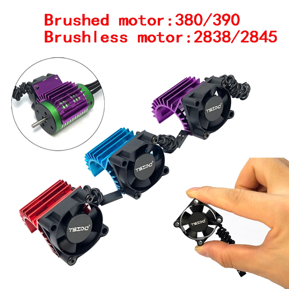 RC 380 390 2838 2845 2847 Brushless Motor RC Cooling Fan Aluminum Cover Heat Sink with Cooling Fan for 1/14 1/16 1/18 RC Car
RC 380 390 2838 2845 2847 Brushless Motor RC Cooling Fan Aluminum Cover Heat Sink with Cooling Fan for 1/14 1/16 1/18 RC Car