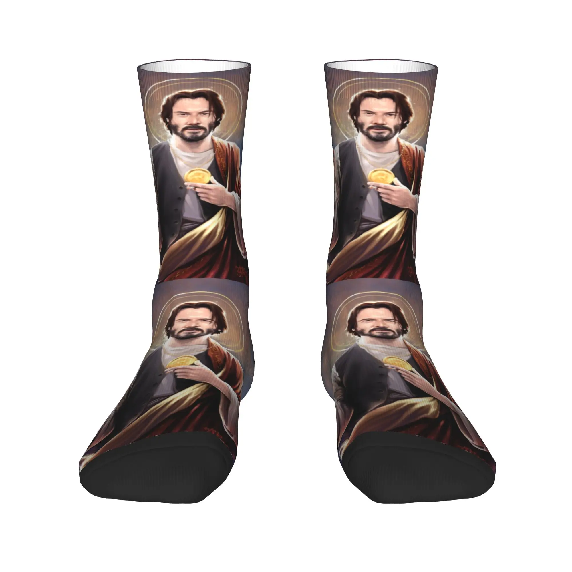 Носки Harajuku Saint Keanu Reeves для мужчин и женщин, теплые спортивные носки с 3D принтом «Сакральное сердце Иисуса»
Носки Harajuku Saint Keanu Reeves для мужчин и женщин, теплые спортивные носки с 3D принтом «Сакральное сердце Иисуса»