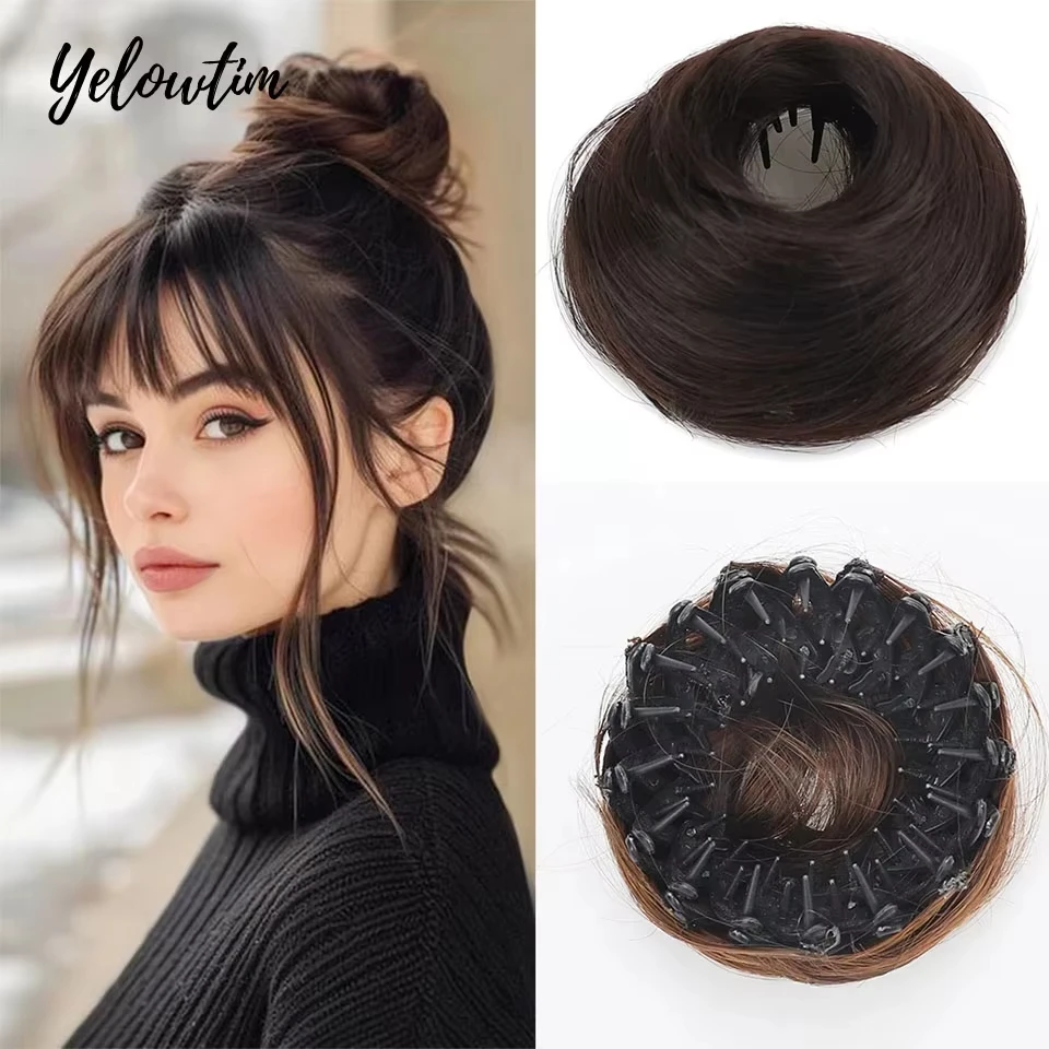 Synthetic Clip in Messy Hair Bun Extensions Mini Donut Updo Hairpieces for Women Girls Bird's Nest Shaped Retractable Chignons
Synthetic Clip in Messy Hair Bun Extensions Mini Donut Updo Hairpieces for Women Girls Bird's Nest Shaped Retractable Chignons