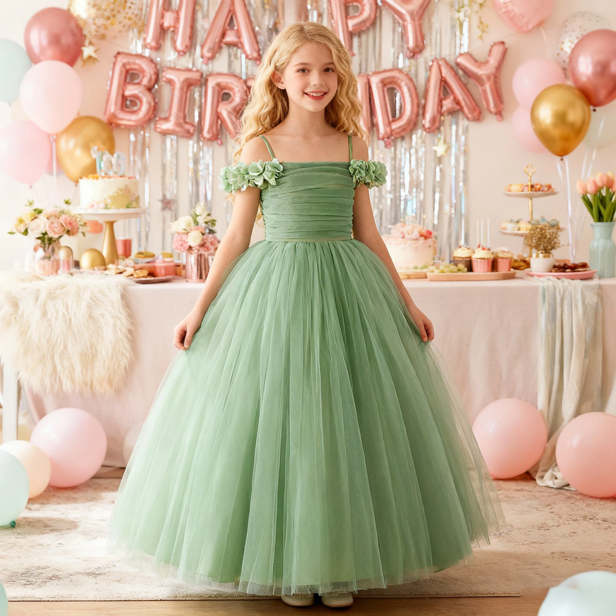 Модные цветочные свадебные платья подружки невесты для девочек, элегантное тюлевое платье принцессы для дня рождения, выпускного вечера для девочек, вечерние костюмы с бантом
Модные цветочные свадебные платья подружки невесты для девочек, элегантное тюлевое платье принцессы для дня рождения, выпускного вечера для девочек, вечерние костюмы с бантом