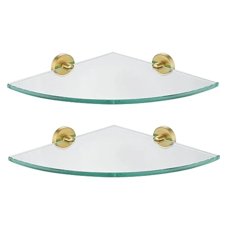 Corner Glass Shelf Bathroom 304 Stainless Steel Shower Triangle Floating Wall Shelf 10 x 10 Tempered Glass TGS190L10-BG-P
Corner Glass Shelf Bathroom 304 Stainless Steel Shower Triangle Floating Wall Shelf 10 x 10 Tempered Glass TGS190L10-BG-P