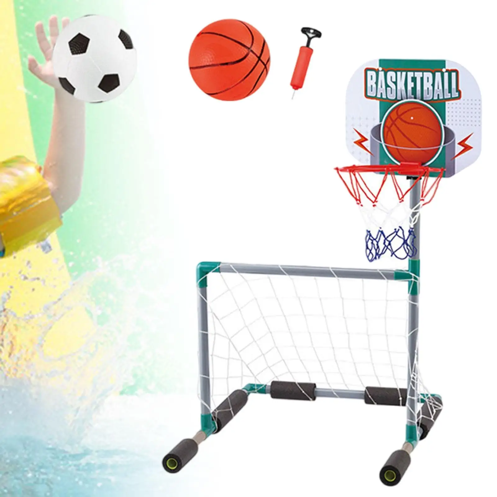 Floating Pool Basketball Hoop Swimming Pool Soccer Float Toys Summer Pool Games Toys for Games Swimming Outdoor Basketball Teens
Floating Pool Basketball Hoop Swimming Pool Soccer Float Toys Summer Pool Games Toys for Games Swimming Outdoor Basketball Teens