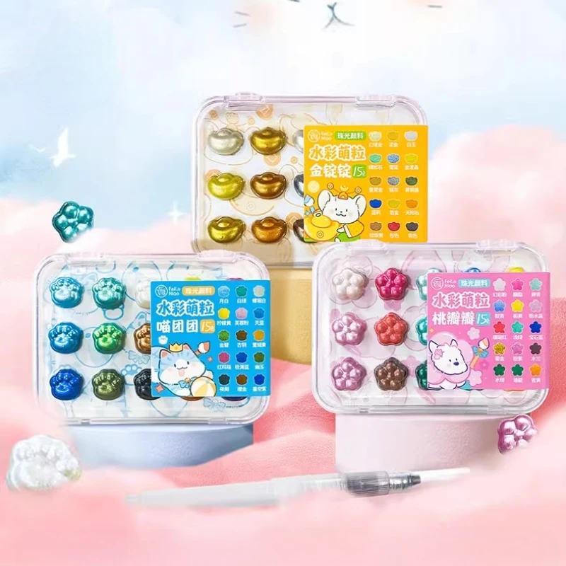 15-цветная перламутровая акварельная краска для рисования, однотонная акварельная мини-раскраска для студентов, портативные товары для рукоделия
15-цветная перламутровая акварельная краска для рисования, однотонная акварельная мини-раскраска для студентов, портативные товары для рукоделия