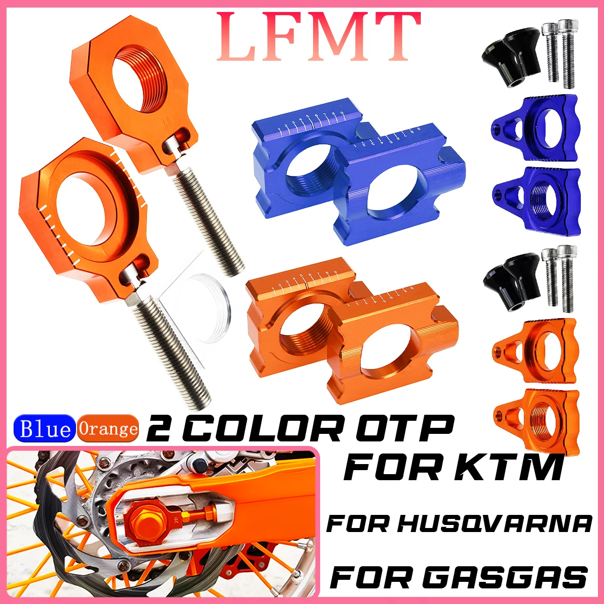 CNC Billet 25mm Rear Axle Blocks Chain Adjuster For KTM SX SXF XC XCF 125-450cc 2013-2020 For Husqvarna TC FC TX FX FS 2015-2020
CNC Billet 25mm Rear Axle Blocks Chain Adjuster For KTM SX SXF XC XCF 125-450cc 2013-2020 For Husqvarna TC FC TX FX FS 2015-2020