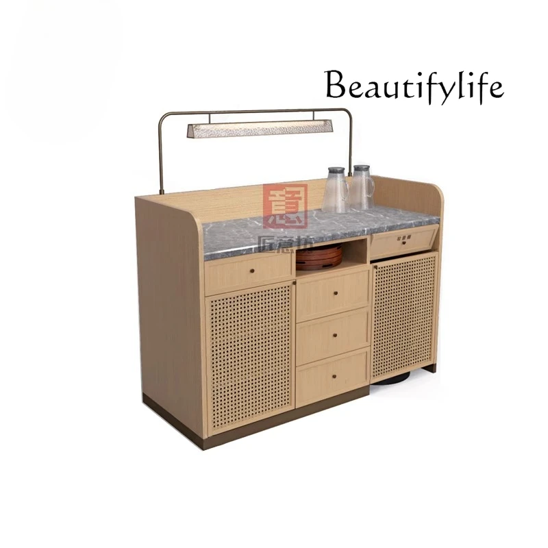 Customized hotel clubhouse dining side cabinet multi-functional minibar Locker Solid wood water bar counter Dining cabinet
Customized hotel clubhouse dining side cabinet multi-functional minibar Locker Solid wood water bar counter Dining cabinet