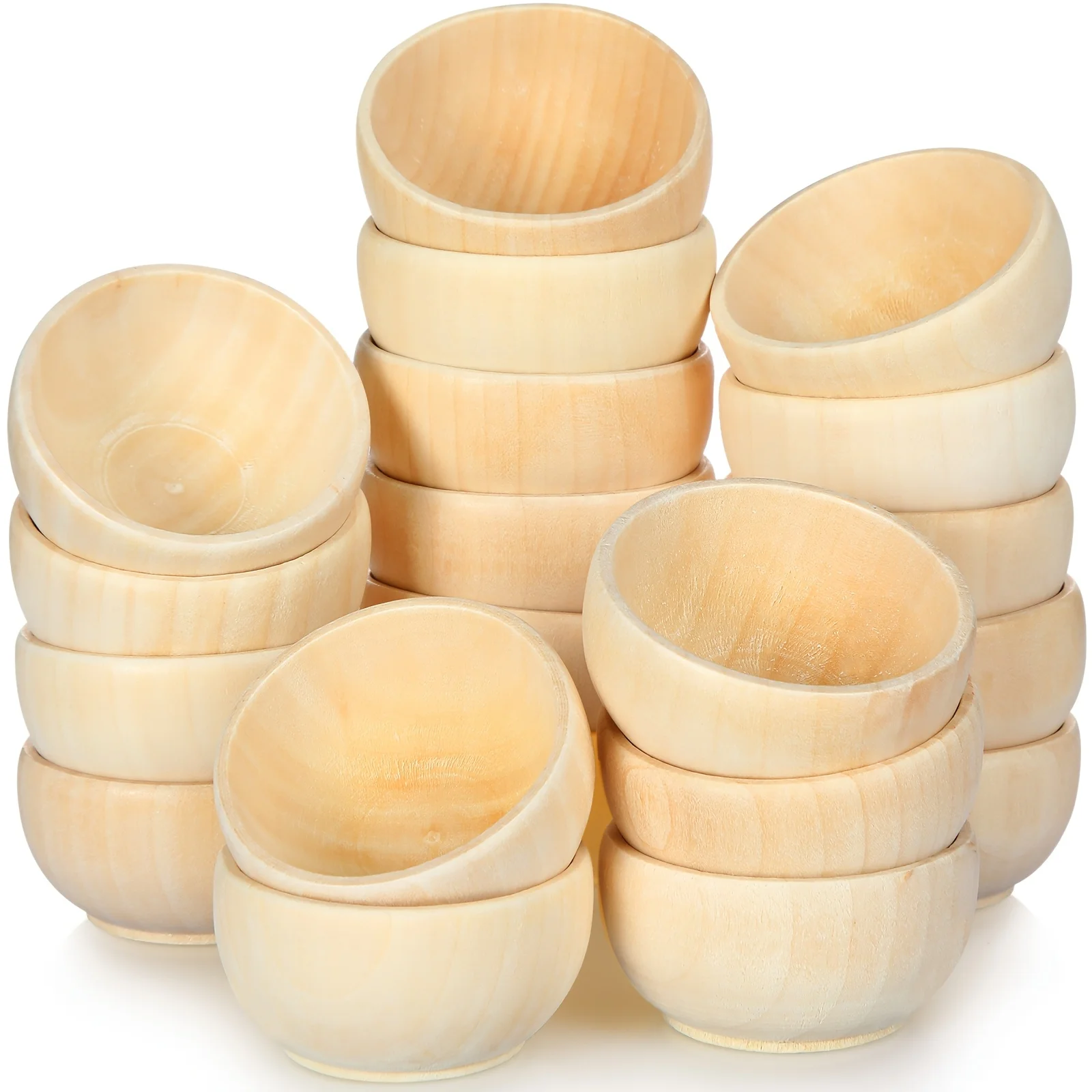 Set of 40 Wood Small Bowls Unfinished Wood Sauce Bowl Wooden Mini Round Bowl Serving Craft Bowls Kitchen Condiment Bowls Unpainted Pinch Bowls for Salad Nuts Dips Spice Candy, 1.2 x 2.2 Inches
Set of 40 Wood Small Bowls Unfinished Wood Sauce Bowl Wooden Mini Round Bowl Serving Craft Bowls Kitchen Condiment Bowls Unpainted Pinch Bowls for Salad Nuts Dips Spice Candy, 1.2 x 2.2 Inches