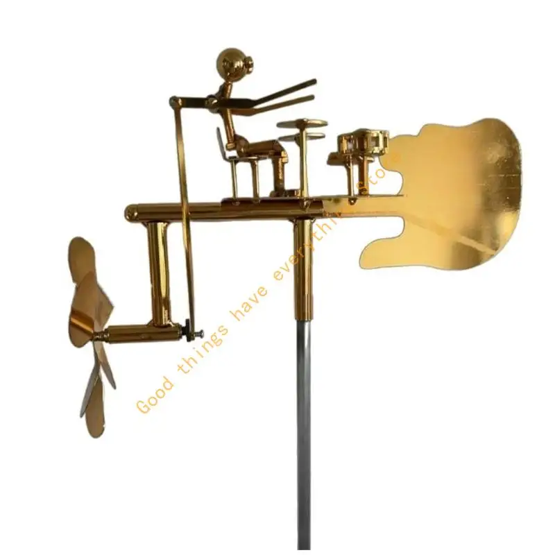 55KF Handmade Metal Drummer Windmill Statue Garden Courtyard Drummer Windmill Decors
55KF Handmade Metal Drummer Windmill Statue Garden Courtyard Drummer Windmill Decors
