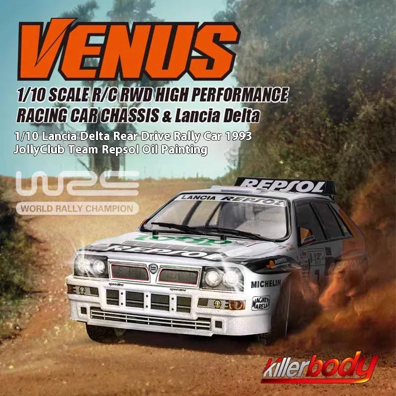 Killerbody 1/10 simulation remote control delta rear wheel drive rally car off-road vehicle VENUS Leisop petroleum coating
Killerbody 1/10 simulation remote control delta rear wheel drive rally car off-road vehicle VENUS Leisop petroleum coating