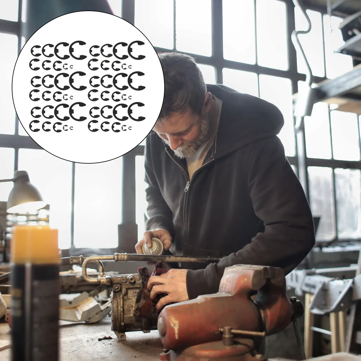 300pcs Premium External Retaining Ring Set For Automotive Industrial Machinery Rust Resistant Black Oxide Finish
300pcs Premium External Retaining Ring Set For Automotive Industrial Machinery Rust Resistant Black Oxide Finish