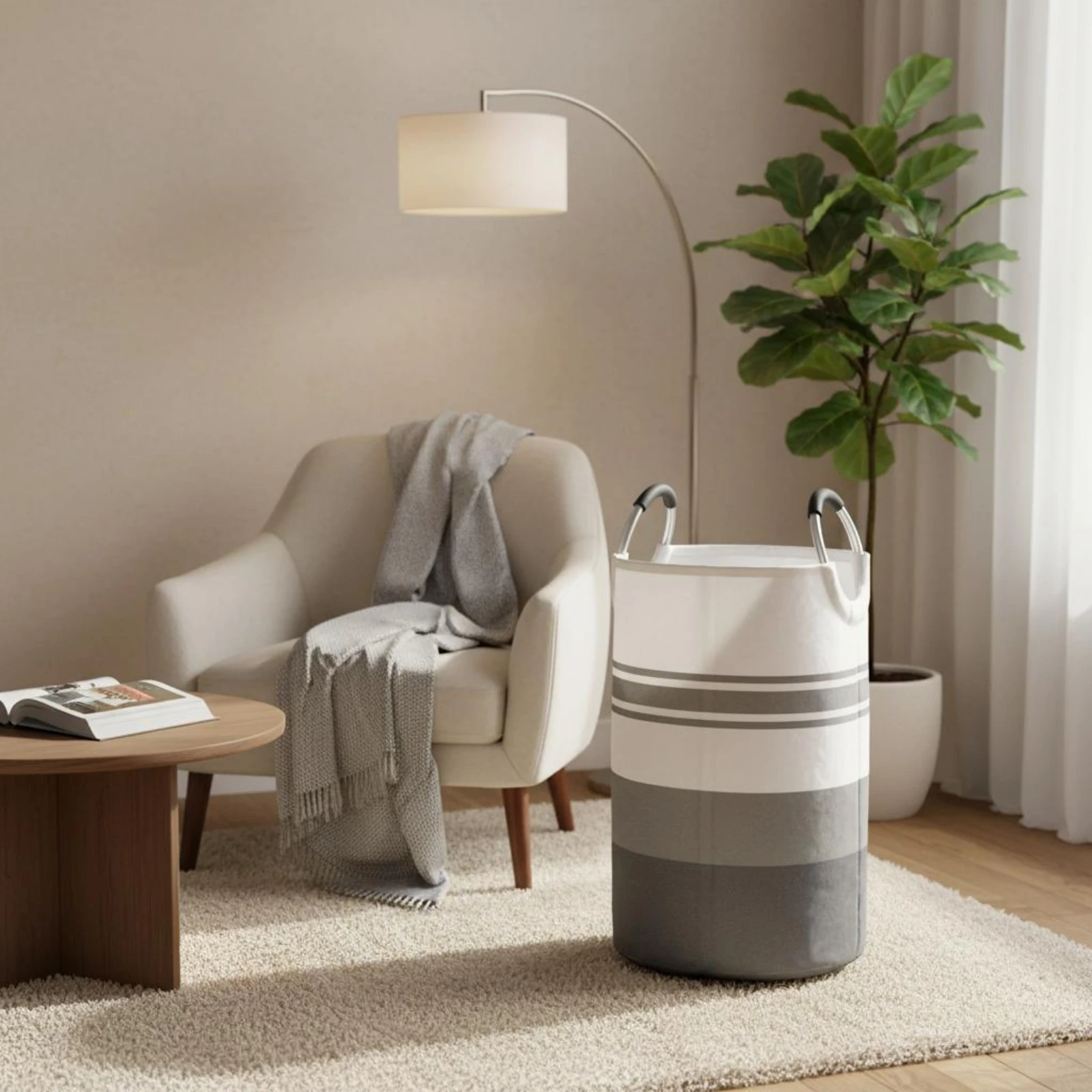 Cylindrical Laundry Basket Circular Handles Foldable Laundry Basket Foldable Washing Bin Space-Saving Household Storage
Cylindrical Laundry Basket Circular Handles Foldable Laundry Basket Foldable Washing Bin Space-Saving Household Storage