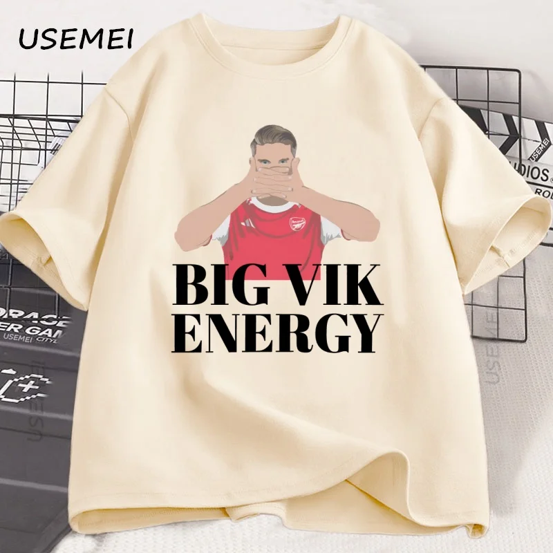 Arsenal Football Victor Gyokeres Cartoon Graphic T-Shirt Big Vik Energy Cotton Printed T Shirt Loose Short Sleeve Man Clothes
Arsenal Football Victor Gyokeres Cartoon Graphic T-Shirt Big Vik Energy Cotton Printed T Shirt Loose Short Sleeve Man Clothes