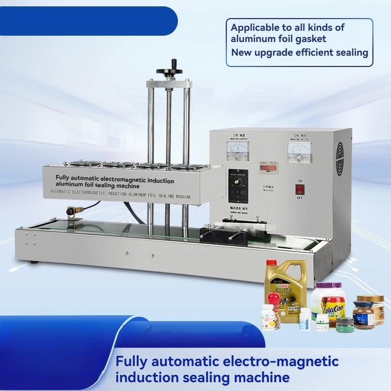 Automatic electromagnetic induction aluminum foil medicine bottle honey bottle continuous aluminum film gasket sealing machine
Automatic electromagnetic induction aluminum foil medicine bottle honey bottle continuous aluminum film gasket sealing machine