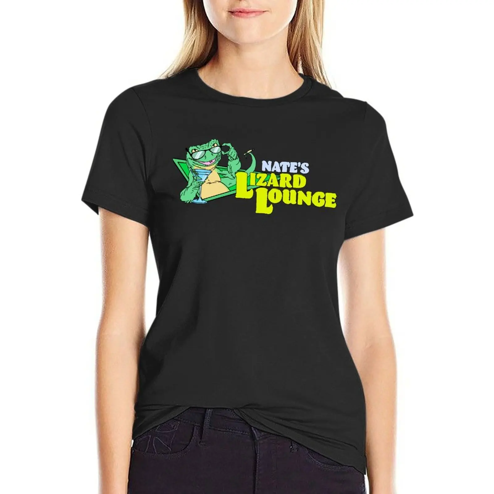 Nates Lizard Lounge The Rehearsal LogoSticker T-Shirt hippie clothes female aesthetic clothes Women's tee shirt
Nates Lizard Lounge The Rehearsal LogoSticker T-Shirt hippie clothes female aesthetic clothes Women's tee shirt
