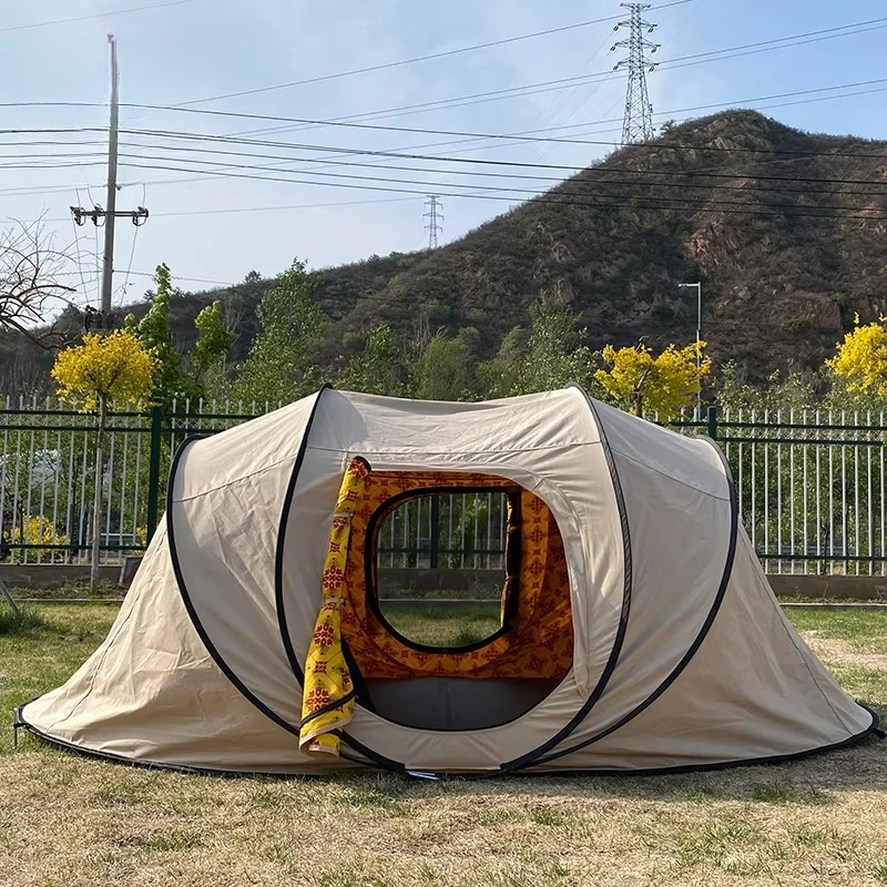 Four-Season Double Layer 3-4 Person Quick Automatic Opening Waterproof Snowproof One Bedroom Cotton Fabric Outdoor Tent
Four-Season Double Layer 3-4 Person Quick Automatic Opening Waterproof Snowproof One Bedroom Cotton Fabric Outdoor Tent