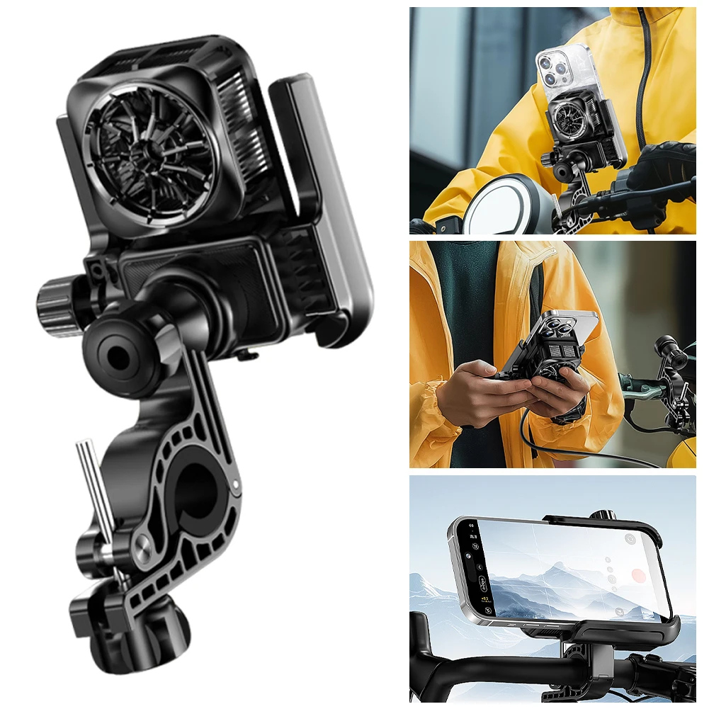 Bike Phone Mount with Cooling Fan Anti-Shake Bike Phone Holder Clamp Adjustable Bicycle Mobile Phone Support Cycling Accessories
Bike Phone Mount with Cooling Fan Anti-Shake Bike Phone Holder Clamp Adjustable Bicycle Mobile Phone Support Cycling Accessories