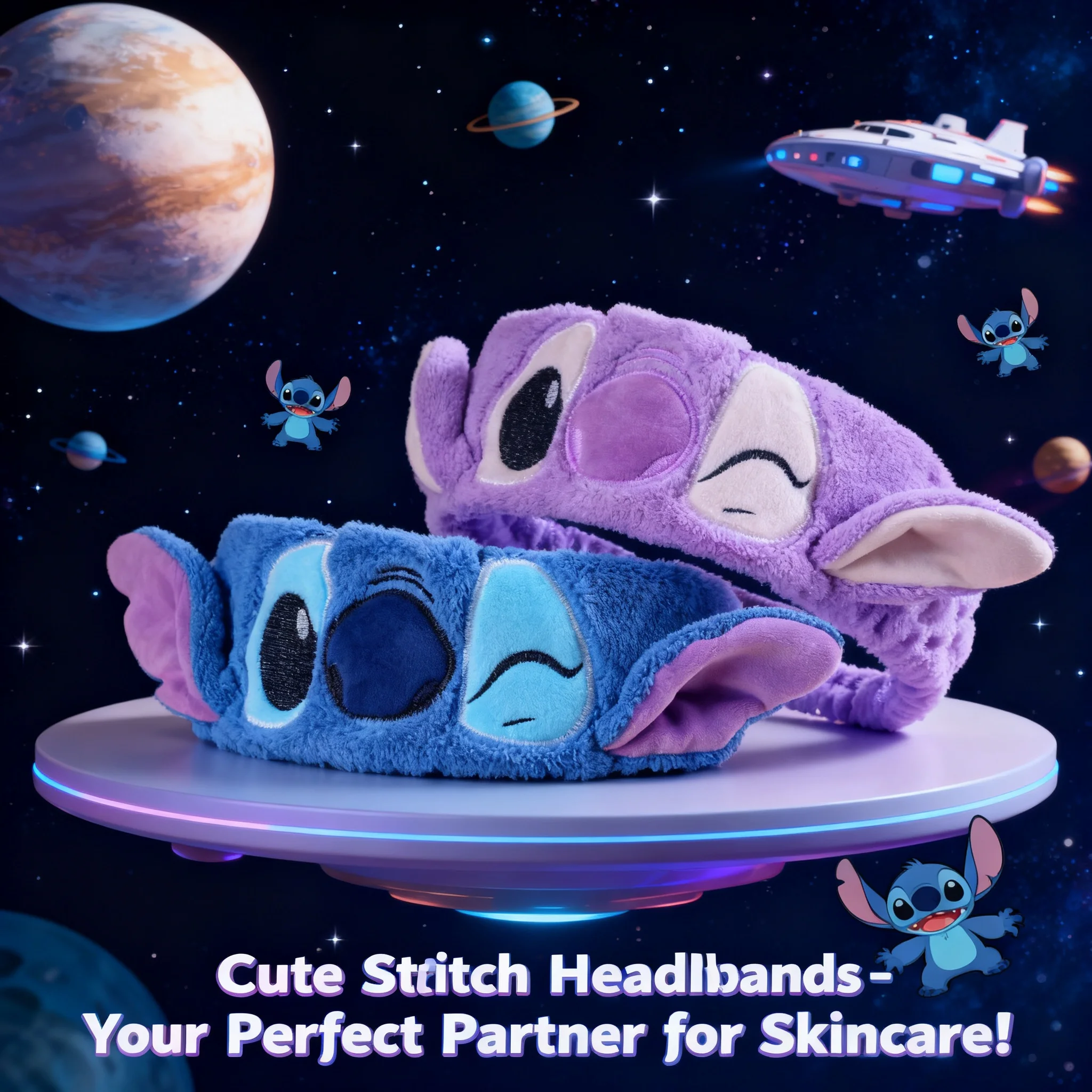 New Stitch Cartoon Embroidered Hair Scarf for Women Anti Slip Detachable Headband Face Wash Makeup Hair Hoop Soft Comfortable
New Stitch Cartoon Embroidered Hair Scarf for Women Anti Slip Detachable Headband Face Wash Makeup Hair Hoop Soft Comfortable