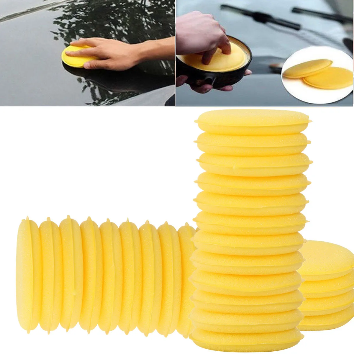 24pcs Car Waxing Pad Set Foam Polishing Sponge for Auto Cleaning Buffing Soft Yellow Detailing Wash Pad Vehicle Shine Care Tool
24pcs Car Waxing Pad Set Foam Polishing Sponge for Auto Cleaning Buffing Soft Yellow Detailing Wash Pad Vehicle Shine Care Tool