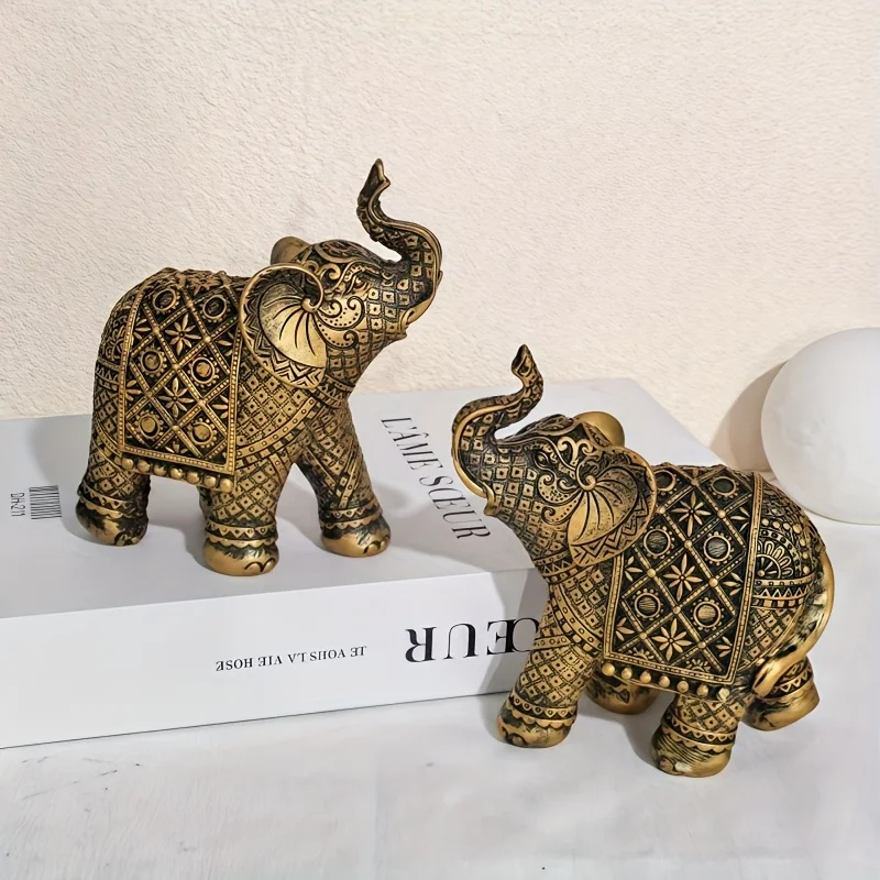 2шт черные и золотые украшения из смолы Lucky Wealth со слоном | Подходит для комнаты, офиса, украшения стола, внутреннего и наружного использования.
2шт черные и золотые украшения из смолы Lucky Wealth со слоном | Подходит для комнаты, офиса, украшения стола, внутреннего и наружного использования.