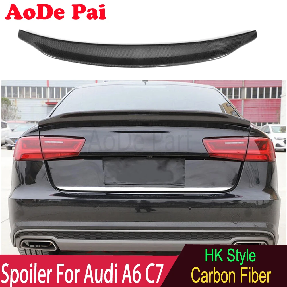 For Audi A6 C7 2012-2018 Spoiler Carbon Fiber Rear Boot Trunk Wing Ducktail HK Style
For Audi A6 C7 2012-2018 Spoiler Carbon Fiber Rear Boot Trunk Wing Ducktail HK Style