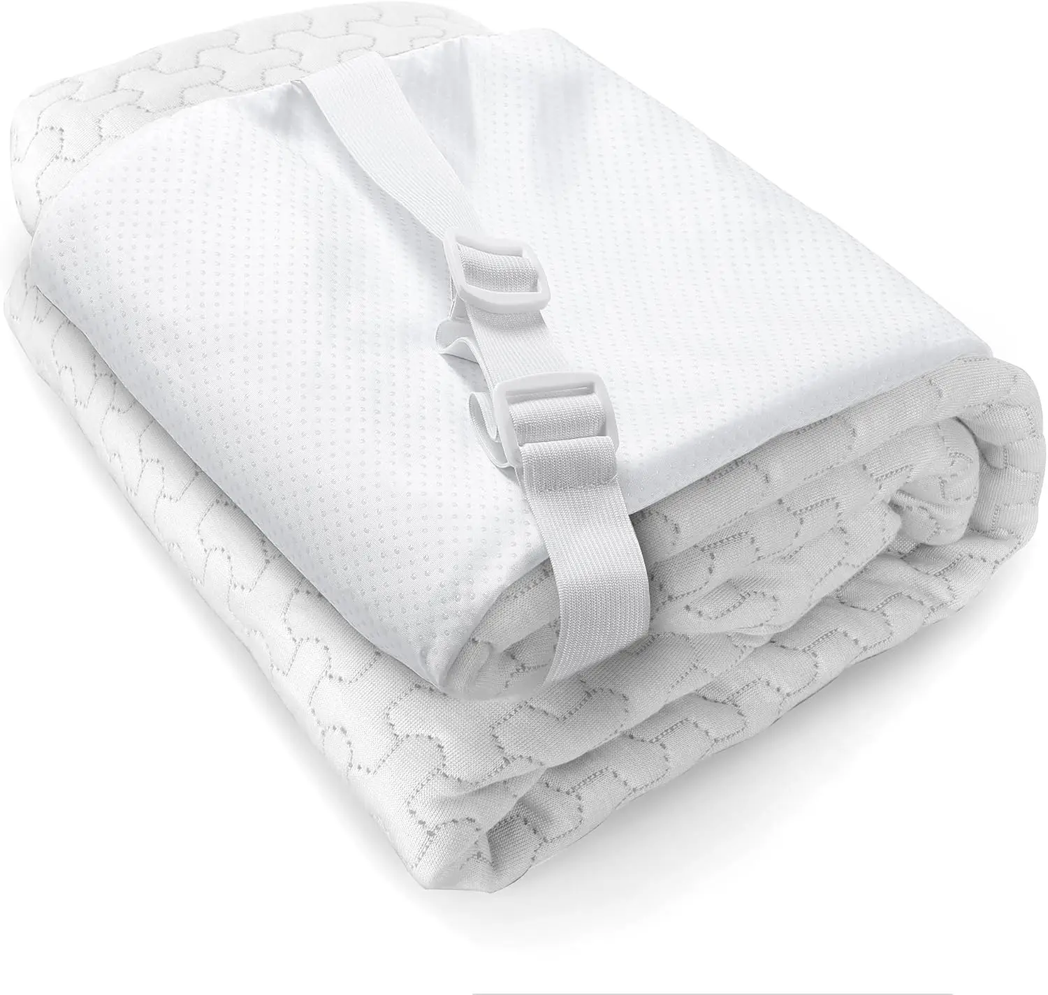 Mattr Topper Cover, 4 H King Size, Oeko-Tex Certified, Zippered With Adjustable Straps, Anti-Slip Silicone Bottom, Removable &
Mattr Topper Cover, 4 H King Size, Oeko-Tex Certified, Zippered With Adjustable Straps, Anti-Slip Silicone Bottom, Removable &