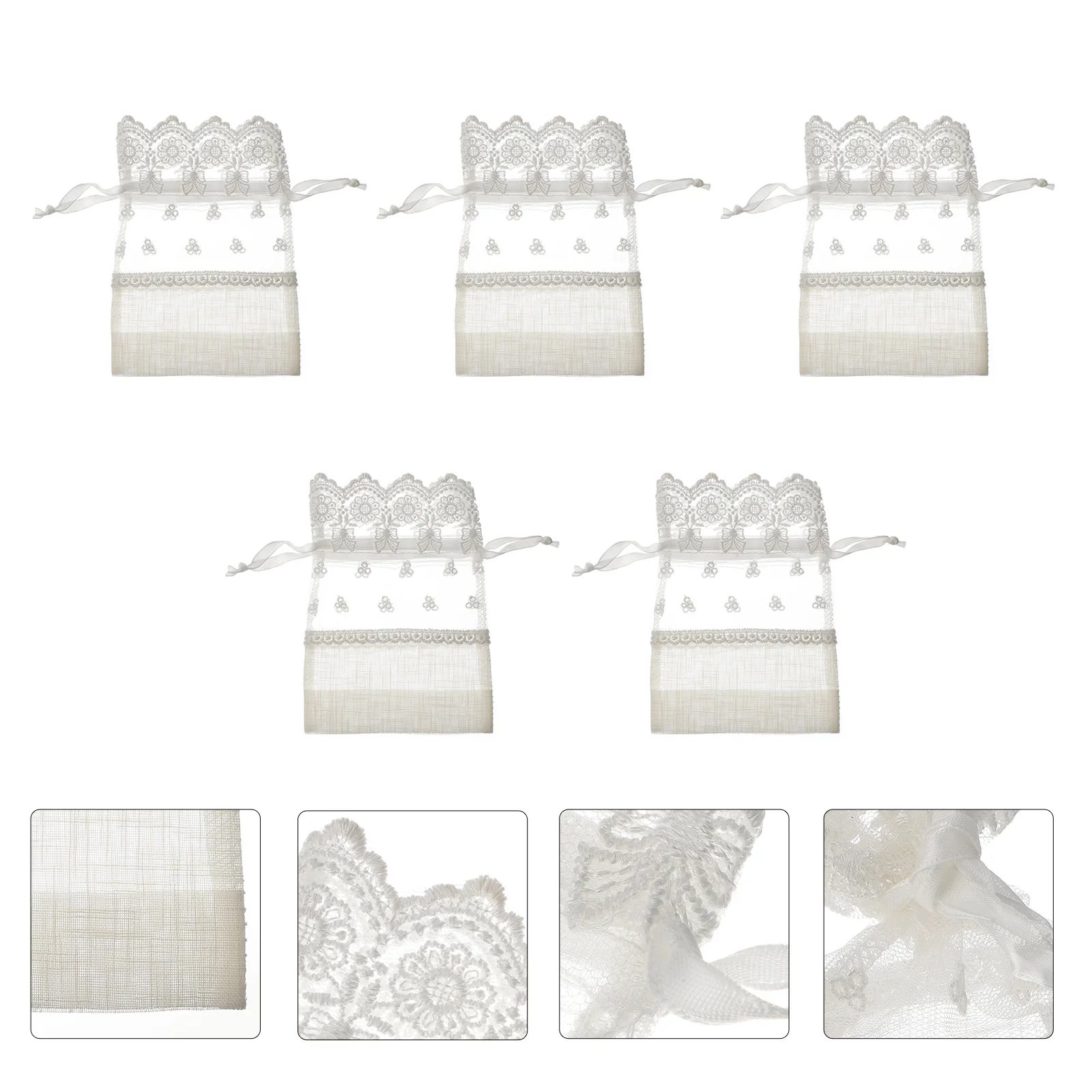 5Pcs Drawstring Pouches Washable Material for Jewelry Storage Gift Bag Favor Packaging and Accessories Carry
5Pcs Drawstring Pouches Washable Material for Jewelry Storage Gift Bag Favor Packaging and Accessories Carry