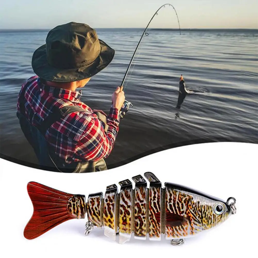 10CM/15.5G Fishing Lure Multi-Jointed With Hooks Realistic 7-Section Swimbait Artificial Bait Toos Saltwater Fishing Accessories
10CM/15.5G Fishing Lure Multi-Jointed With Hooks Realistic 7-Section Swimbait Artificial Bait Toos Saltwater Fishing Accessories