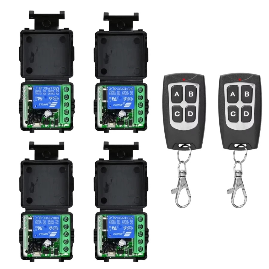 Original DC 12V 10A EV1527 1CH Relay Receiver Wireless 433Mhz Universal Remote Control RF Switch For Garage Gate Light Lamp DIY
Original DC 12V 10A EV1527 1CH Relay Receiver Wireless 433Mhz Universal Remote Control RF Switch For Garage Gate Light Lamp DIY