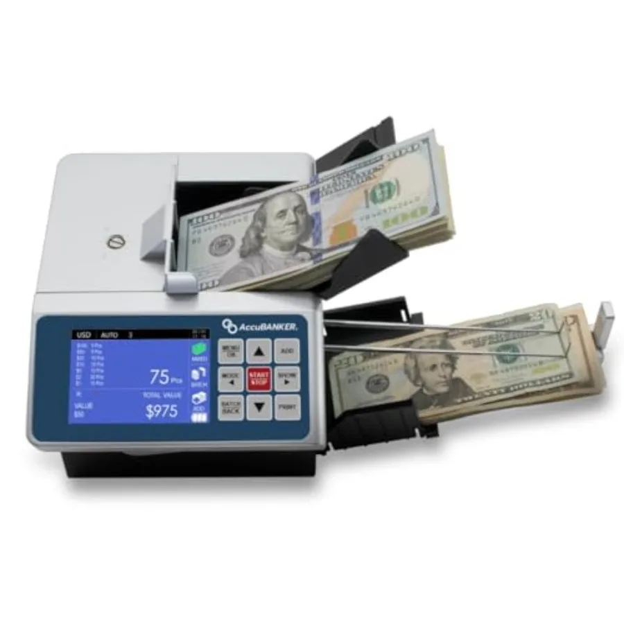 Commercial-grade multi-currency counting machine for USD EUR with 8-point counterfeit detection, multi-orientation feeding, aut
Commercial-grade multi-currency counting machine for USD EUR with 8-point counterfeit detection, multi-orientation feeding, aut