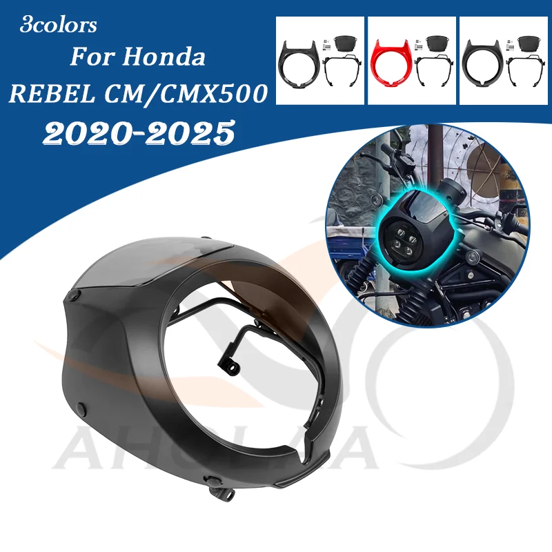 For Honda Rebel CM CMX 500 300 2020-2025 Front Headlight Cover Windscreen Motorcycle Headlamp Fairing CMX500 Windshield Screen
For Honda Rebel CM CMX 500 300 2020-2025 Front Headlight Cover Windscreen Motorcycle Headlamp Fairing CMX500 Windshield Screen