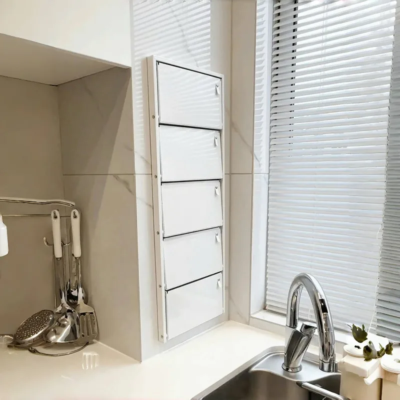 Folding against the wall Wall preparation plate Kitchen multi-functional storage rack
Folding against the wall Wall preparation plate Kitchen multi-functional storage rack