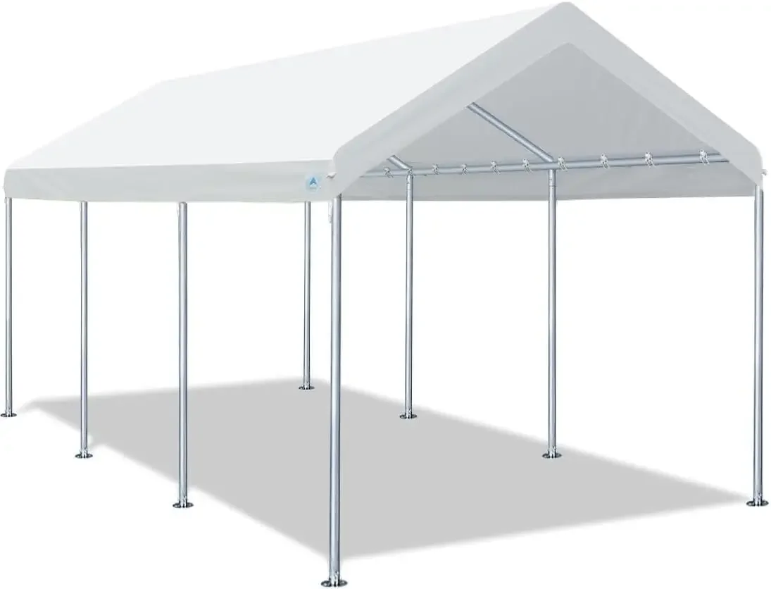 10x20 ft Heavy Duty Carport Potable Car Canopy Garage Party Tent Boat Shelter, Adjustable Height from 9.5 ft to 11 ft, White
10x20 ft Heavy Duty Carport Potable Car Canopy Garage Party Tent Boat Shelter, Adjustable Height from 9.5 ft to 11 ft, White