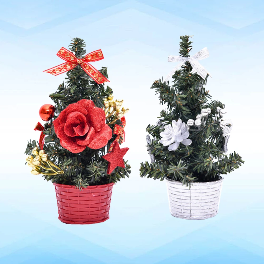 2 Pcs Christmas Ornaments Table Top Trees Mini Decorated Xmas Small Fake Artificial
2 Pcs Christmas Ornaments Table Top Trees Mini Decorated Xmas Small Fake Artificial