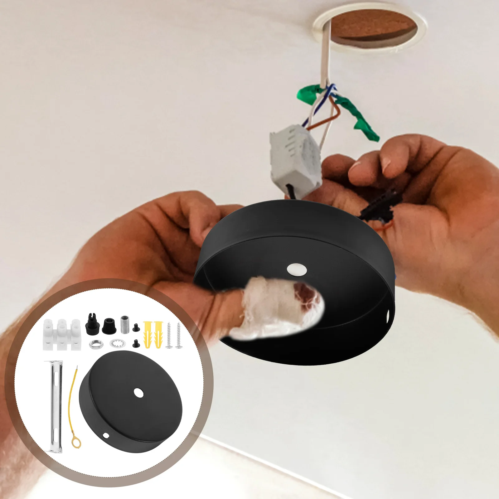 1 Set Black Ceiling Lamp Tray Pendant Light Cover Plate Holder Mounting Bracket chandelier canopy parts canopy lights cover
1 Set Black Ceiling Lamp Tray Pendant Light Cover Plate Holder Mounting Bracket chandelier canopy parts canopy lights cover