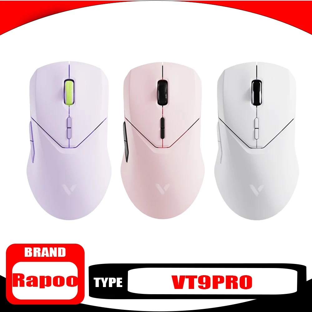 Rapoo Vt9 Pro Wireless Mouse 8k Return Dual Mode Lightweight Low Delay Lightweight E-Sports Gaming Mouse Paw3398 Sensor Pc Gamer
Rapoo Vt9 Pro Wireless Mouse 8k Return Dual Mode Lightweight Low Delay Lightweight E-Sports Gaming Mouse Paw3398 Sensor Pc Gamer