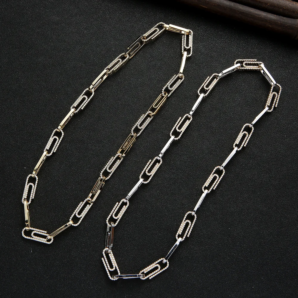 HIBRIDE Luxury Geometry Link Stackable Pendant Necklace Full Cubic Zircon Fashion Charm Women Bridal Party Jewelry Gifts P89
HIBRIDE Luxury Geometry Link Stackable Pendant Necklace Full Cubic Zircon Fashion Charm Women Bridal Party Jewelry Gifts P89