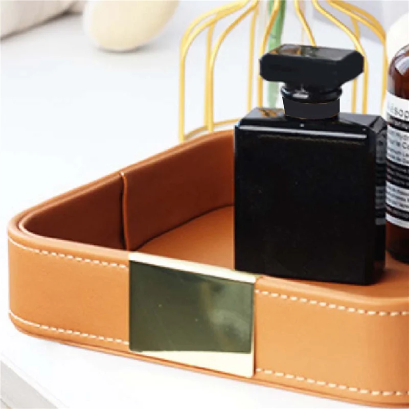 AA76-2X Leather Desktop Tray Catchall Organizer Tray For Entryway Table To Hold Jewelry Watch Phone Wallet Container A
AA76-2X Leather Desktop Tray Catchall Organizer Tray For Entryway Table To Hold Jewelry Watch Phone Wallet Container A
