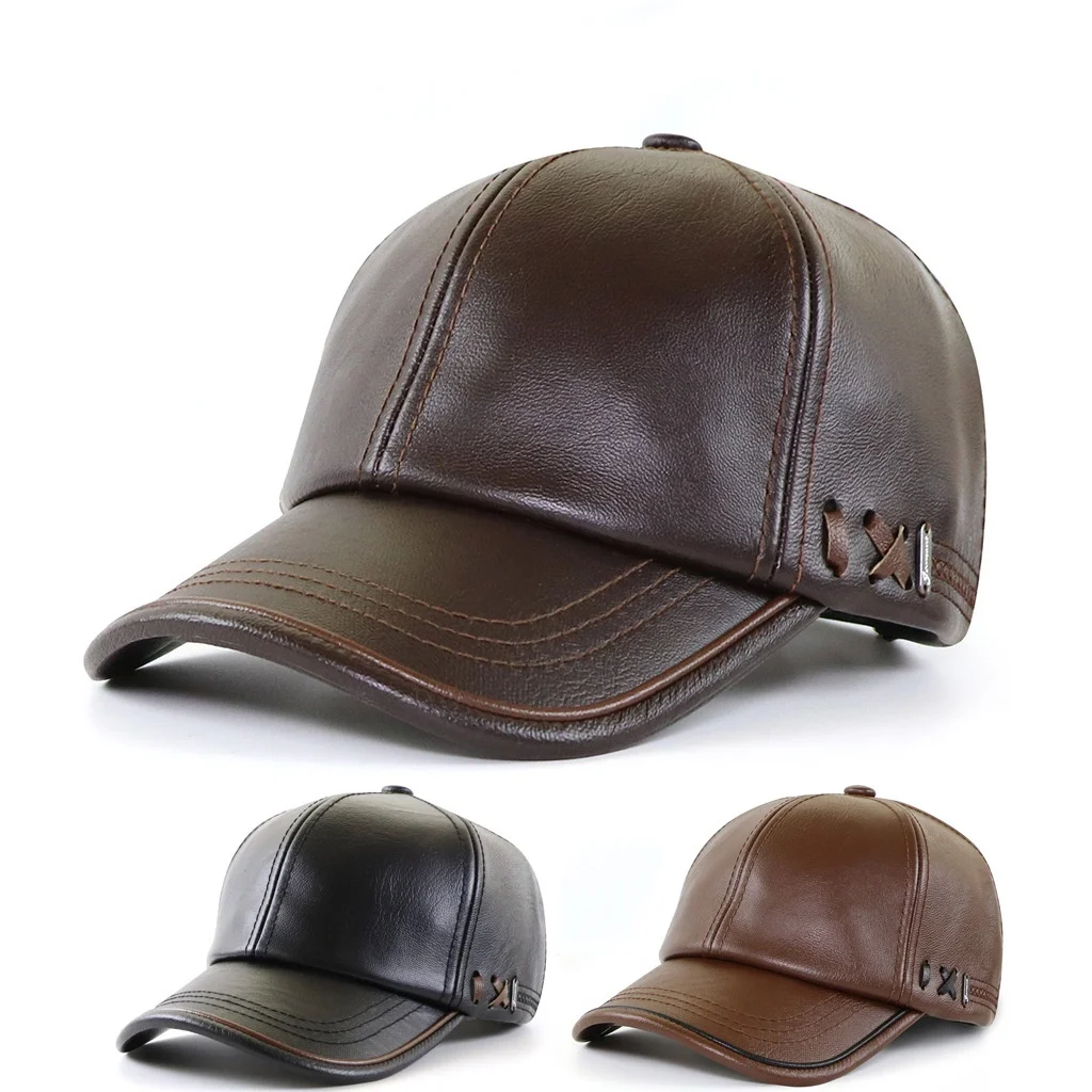 Top Level Leather Baseball Cap Thicken Warm Gorras Dad Hat Outdoor Winter Snapback Caps For Men
Top Level Leather Baseball Cap Thicken Warm Gorras Dad Hat Outdoor Winter Snapback Caps For Men