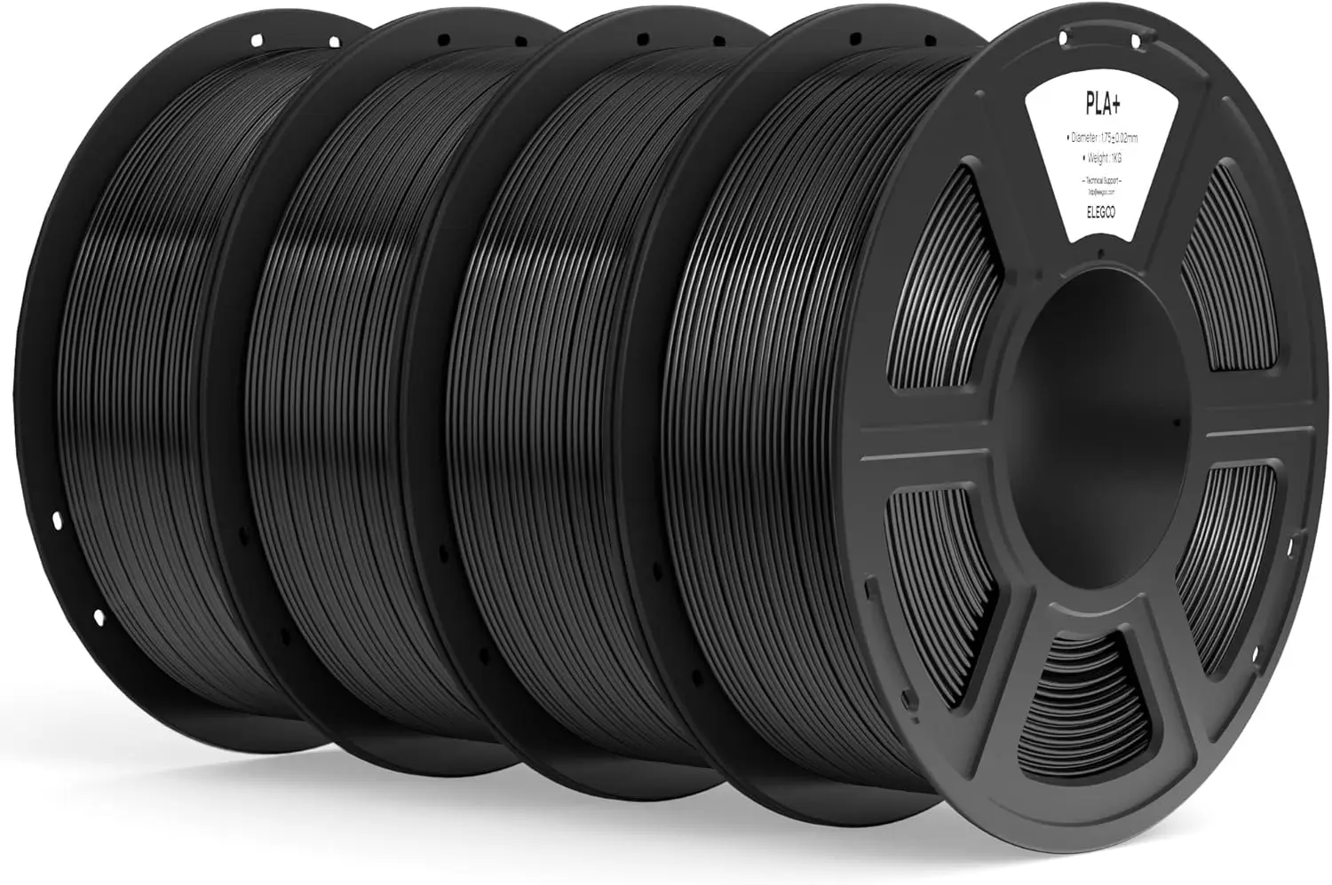 High Toughness PLA+ 3D Printer Filament, 1.75mm Black, 4KG with +/-0.02mm Accuracy for Most FDM Printers
High Toughness PLA+ 3D Printer Filament, 1.75mm Black, 4KG with +/-0.02mm Accuracy for Most FDM Printers
