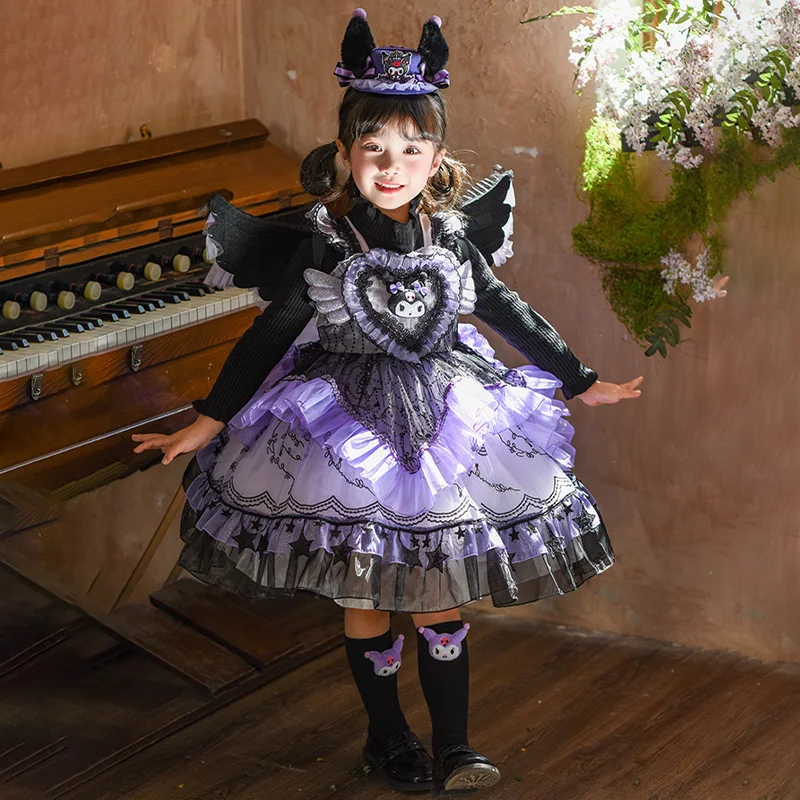 Платье принцессы Лолиты в стиле аниме Kuromi для девочек, детское многослойное платье с бантом, кружевное бальное платье, праздничное платье на Хэллоуин, праздничные подарки
Платье принцессы Лолиты в стиле аниме Kuromi для девочек, детское многослойное платье с бантом, кружевное бальное платье, праздничное платье на Хэллоуин, праздничные подарки