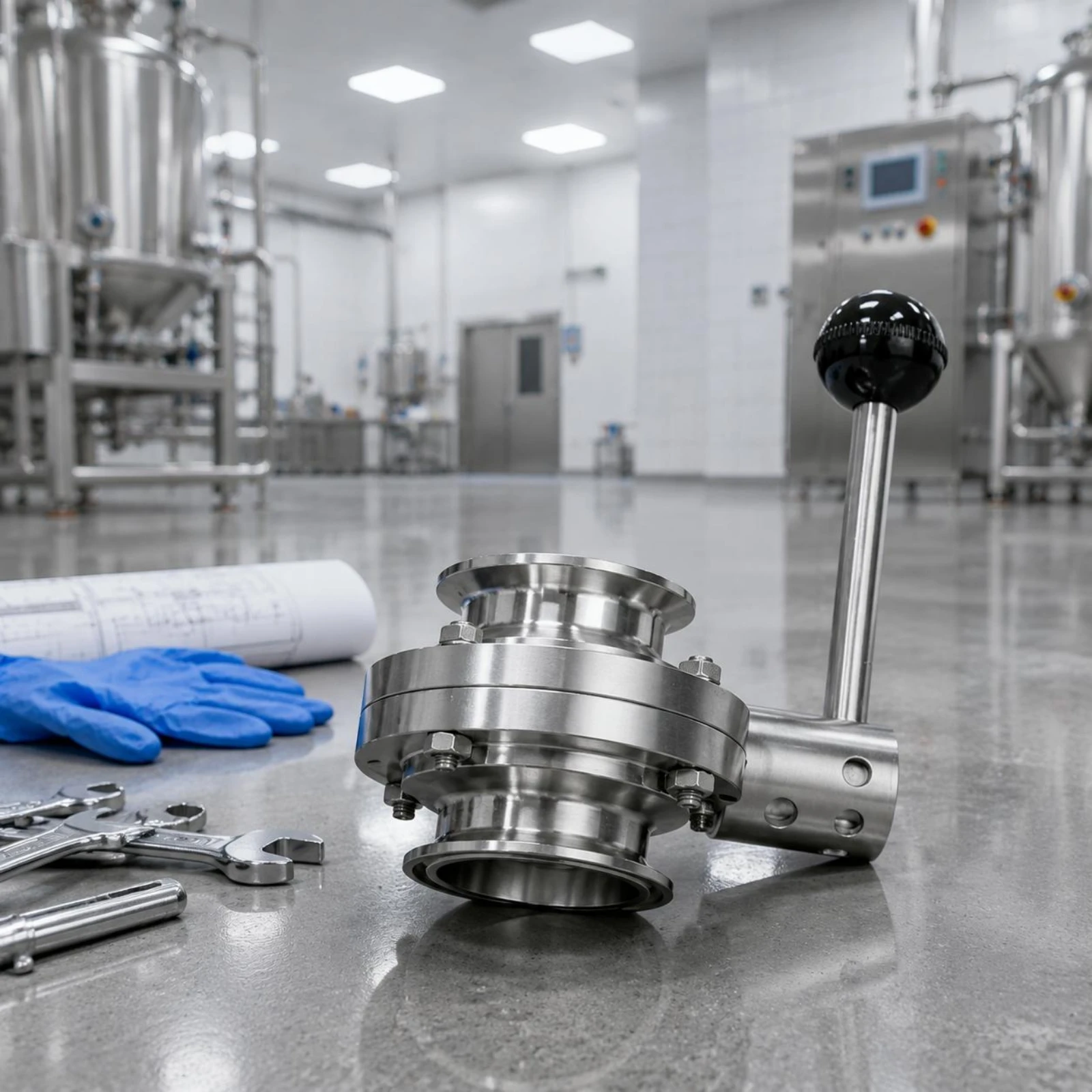 Sanitary Quick-Install Butterfly Valve Polished Metal Pipe Hardware Industrial Part Corrosion Resistant
Sanitary Quick-Install Butterfly Valve Polished Metal Pipe Hardware Industrial Part Corrosion Resistant